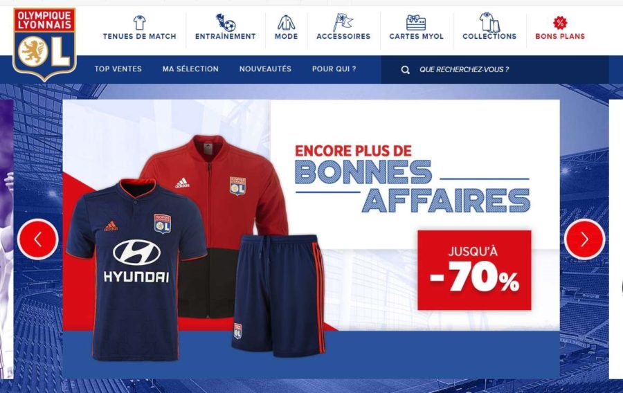 Crazy Week Boutique Olympique Lyonnais : jusqu’à -70% sur 300 articles
