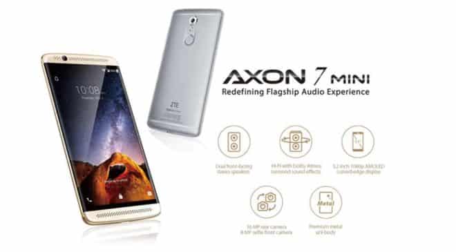 Moins de 100€ le smartphone ZTE Axon 7 Mini Golden (Octa Core 3Go 32Go 16mpx)