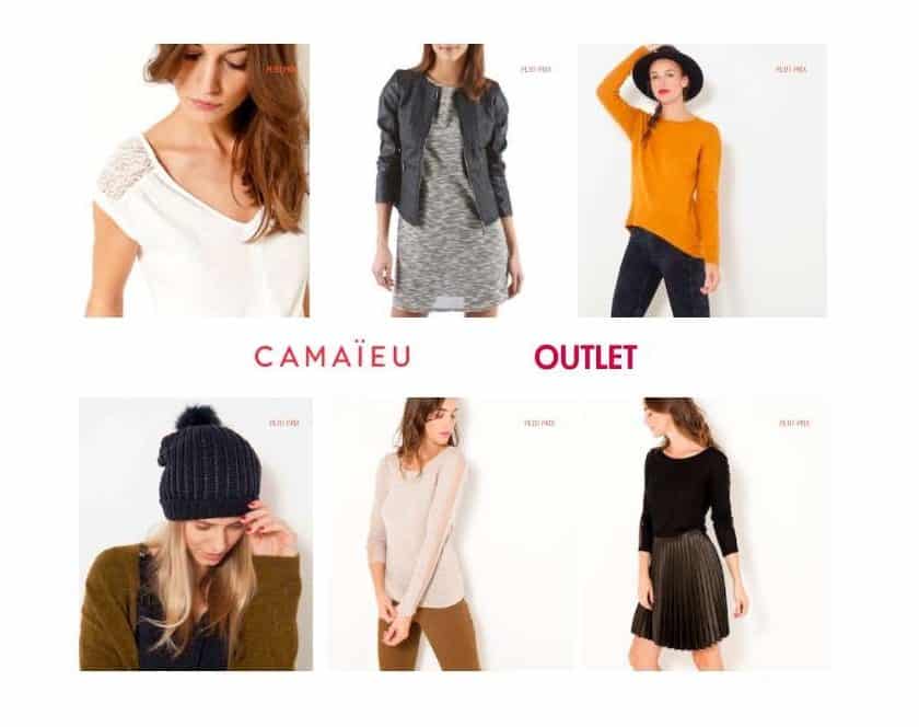 Outlet Camaïeu livraison gratuite sans minimum à domicile