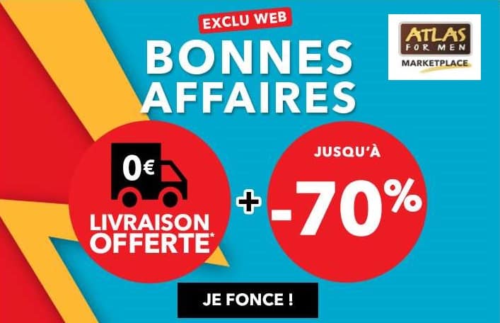 Promotions Atlas For Men et livraison gratuite