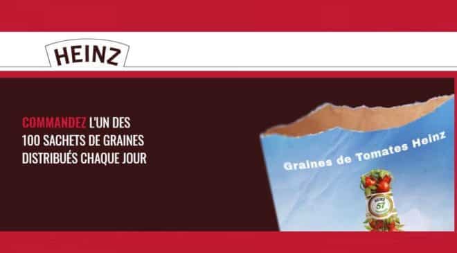 Recevez un sachet de graines de tomates gratuitement avec Heinz