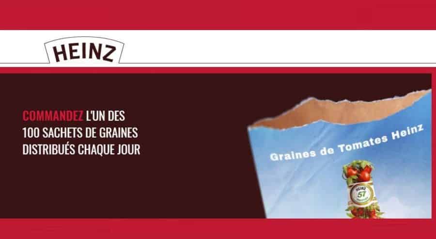 Recevez un sachet de graines de tomates gratuitement avec Heinz