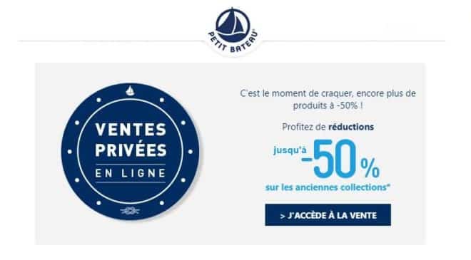 Vente privée Petit Bateau