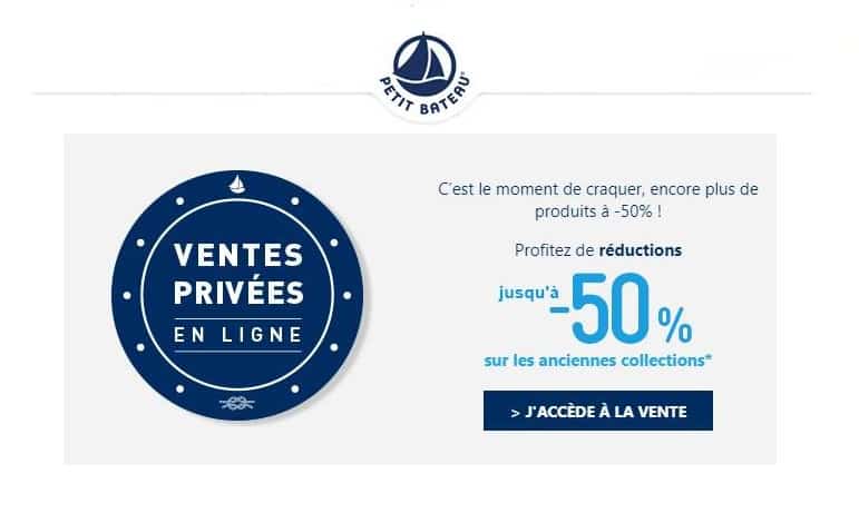 Vente privée Petit Bateau