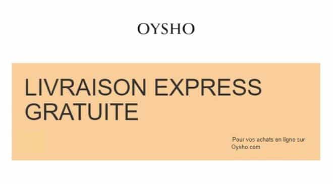 livraison express gratuite sur Oysho