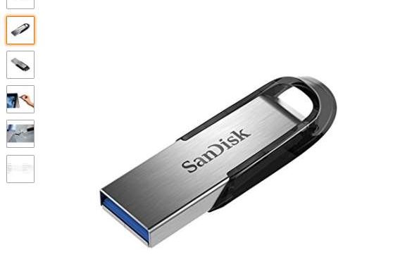moins de 37€ la Clé USB 128Go SanDisk Ultra Flair