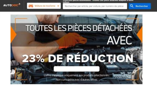 remise de 23% sur AutoDoc pendant 24h