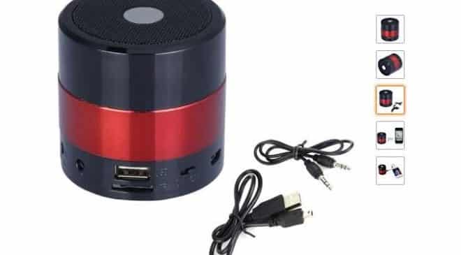 12,24€ enceinte Bluetooth Andoer avec radio FM