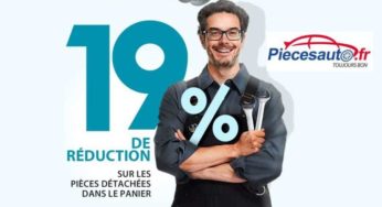 Aujourd’hui seulement : 19% de remise sur tout le site PiecesAuto !