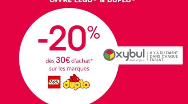 20% de remise sur Lego et Duplo