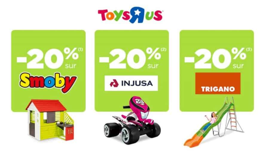 20% de remise sur les jeux extérieurs Smoby, Trigano et Injusa (Toys’R US)