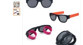 Seulement 2,5€ les lunettes de soleil fun UV400 bracelet (coloris aux choix) port inclus