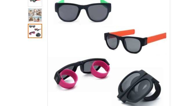 2,5€ les lunettes de soleil fun UV400 bracelet