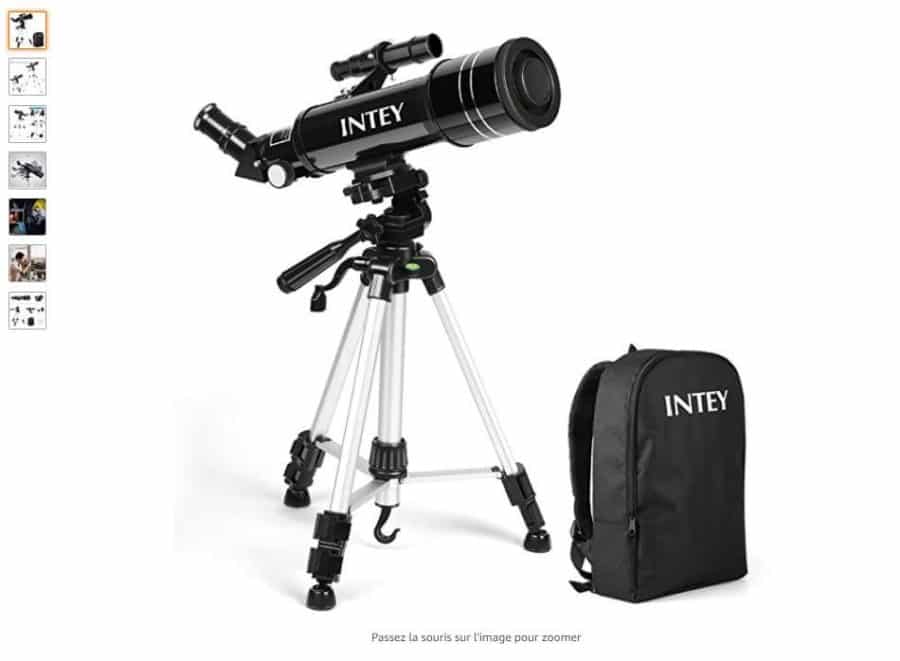 47,99€ télescope astronomique Intey avec sac de transport (pour débutant) port inclus (au lieu de 79,99€)