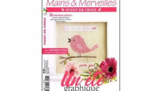 Abonnement magazine Mains et Merveilles Point de croix pas cher : 14,5€ au lieu de 35€
