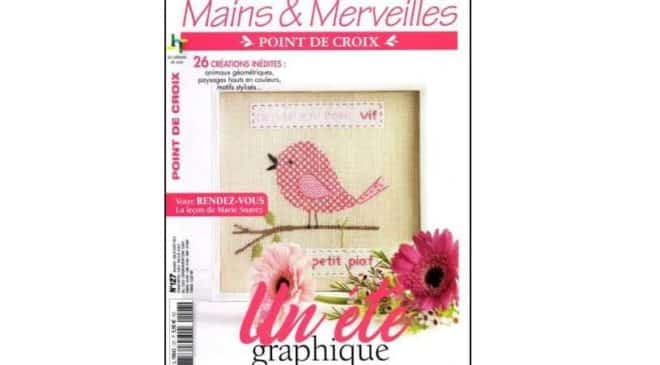 Abonnement magazine Mains et Merveilles Point de croix pas cher