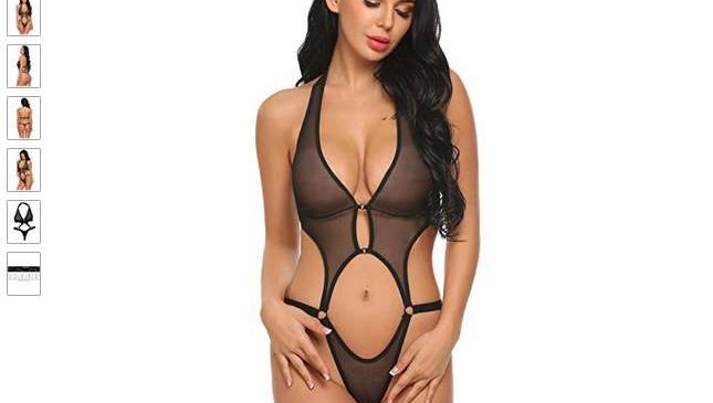 Body sexy transparent ouvert à partir de 7,69€