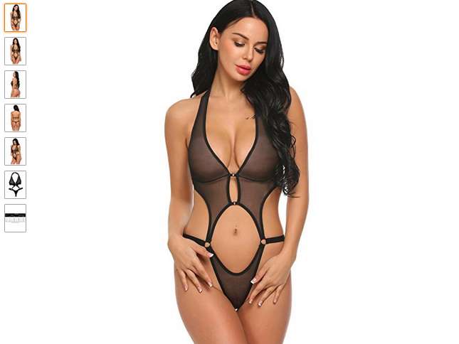 Body sexy transparent ouvert à partir de 7,69€ (et jusqu’à 9,79€ selon la taille)