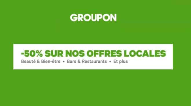 Code promo Groupon 50% de remise supplémentaire