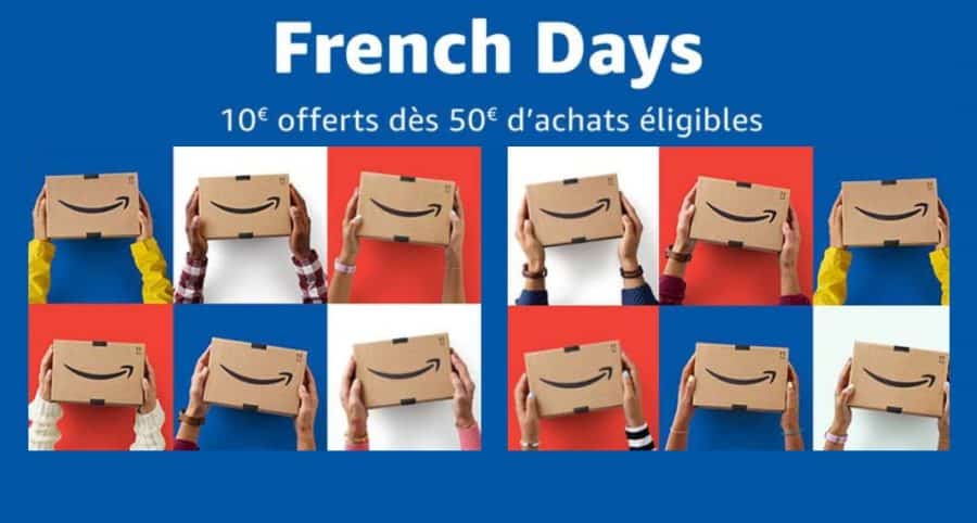 French Days Amazon 10€ de remise dès 50€ d’achats !