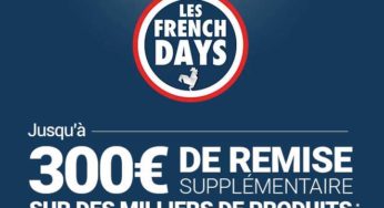 French Days de RueDuCommerce = remise supplémentaire de 2€ à 300€ sur quasiment tout