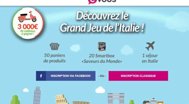 Jeu concours CVous 1 séjour en Italie,