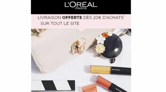 Livraison gratuite sur L’Oréal dès 20€