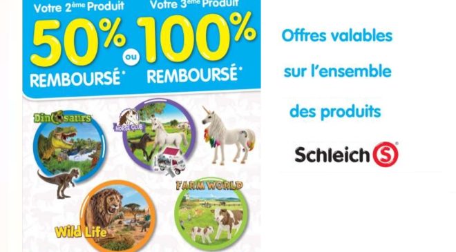 Offre de remboursement Schleich (figurines)