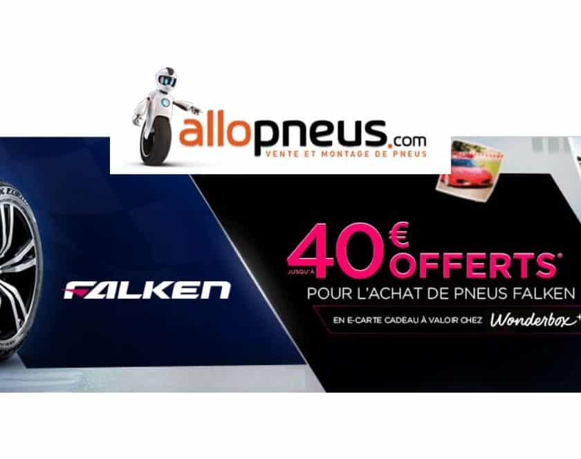 Offre pneus FALKEN carte Wonderbox sur AlloPneus