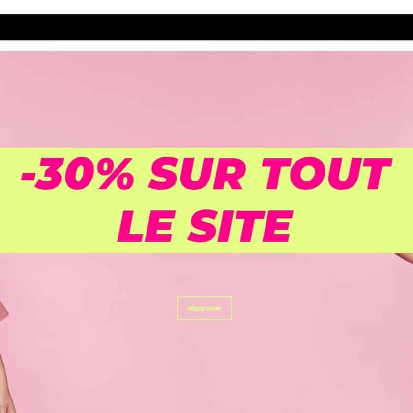 Remise sur tout MissGuided de 30%