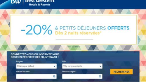 Vente Flash Best Western