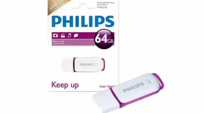 Vente flash clé USB 64Go Philips Snow