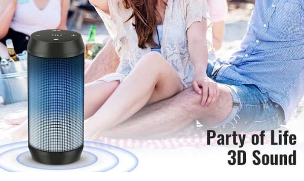 Vente flash : enceinte portable Bluetooth LED ELEHOT