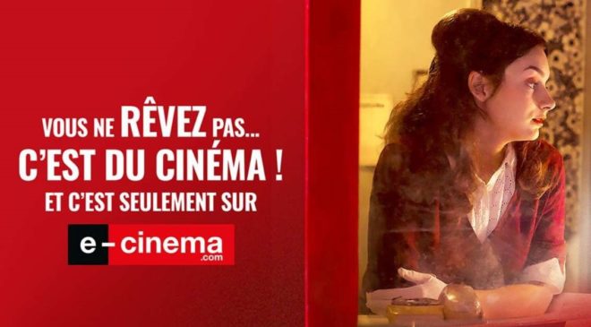 Vente privée E-Cinéma cinéma en ligne moitié prix