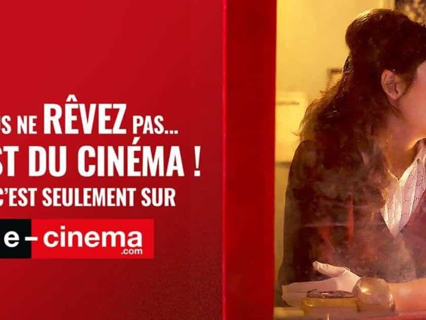 Vente privée E-Cinéma cinéma en ligne moitié prix