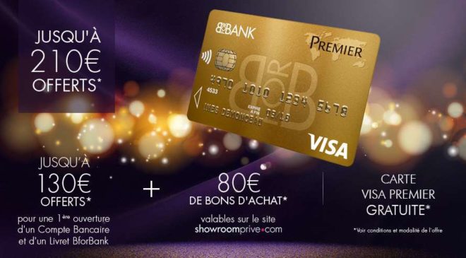 compte et livret BforBank bon d’achat Showroomprivé