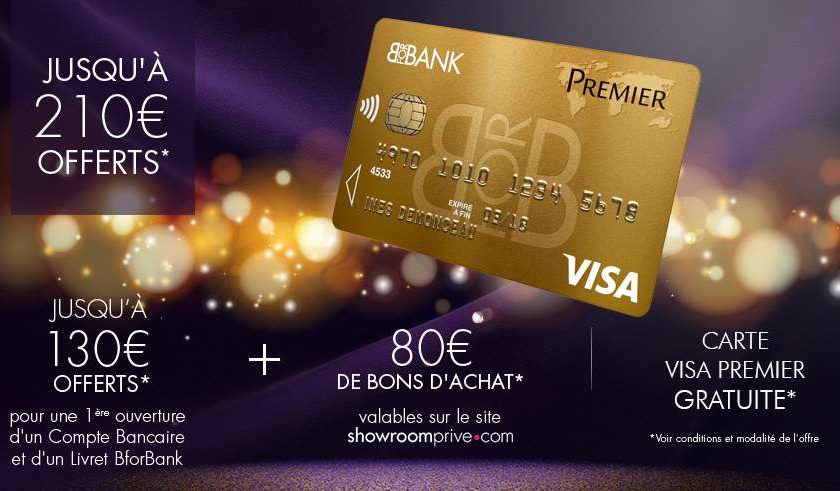 compte et livret BforBank bon d’achat Showroomprivé