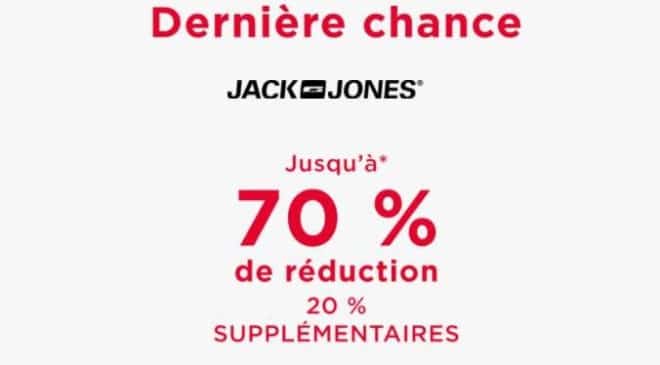 remise supplémentaire sur les promos Jack&Jones