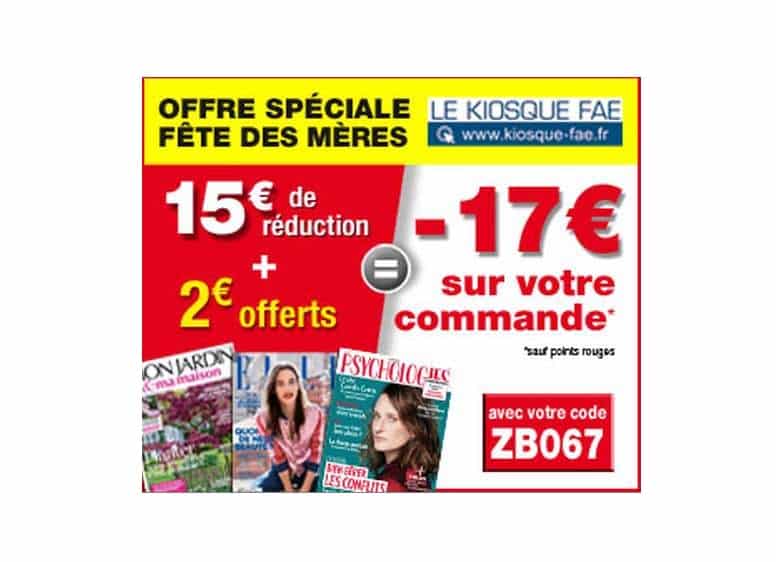 -17€ sans minimum sur les abonnements magazines pour la fête des mères 🎁