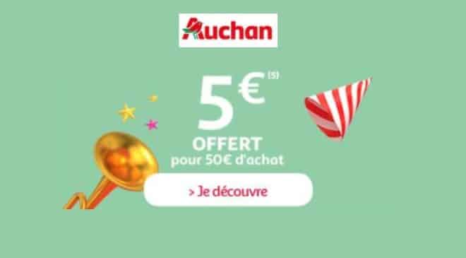 Anniversaire Auchan 5€ offerts