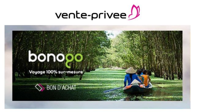 Bon d’achat Bonogo voyage sur-mesure