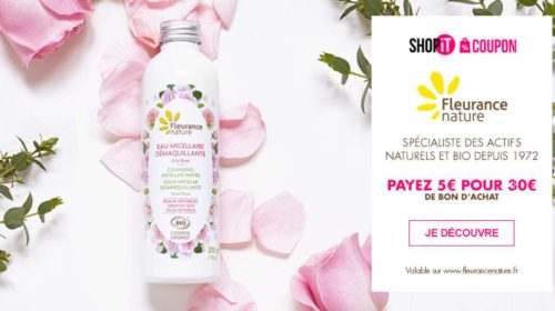 Bon d’achat Fleurance Nature cosmétiques Bio et compléments alimentaires