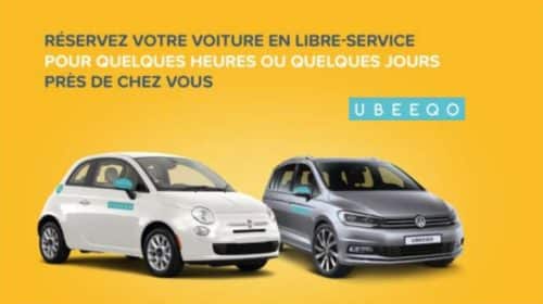 Bon d’achat Rosedeal Ubeeqo voiture libre-service