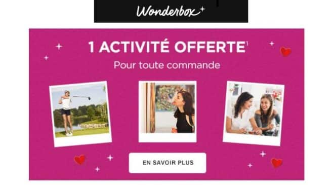 Fête des mères Wonderbox 1 coffret (même eCoffret) = 1 activité loisir gratuite