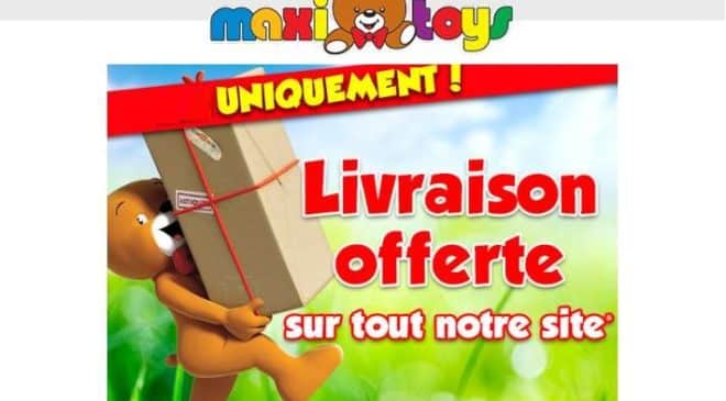 Livraison offerte sur Maxi Toys sans minimum