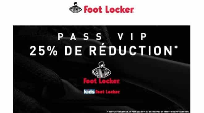 Offre Spéciale VIP Foot Locker 25%