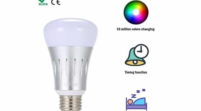 ampoule connectée LED Wi-Fi 16 millions de couleurs Tomshine