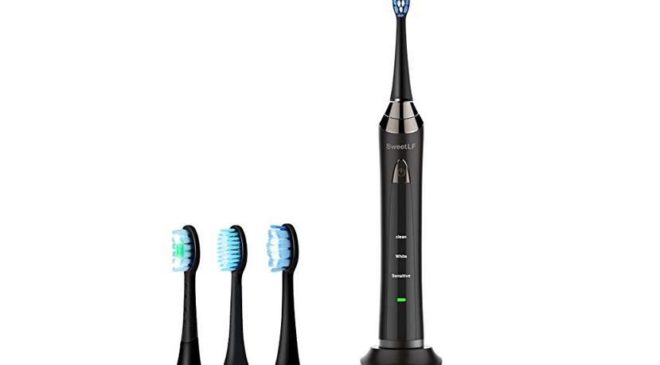 brosse à dents électrique 3 modes (blancheur, nettoyage et sensible)
