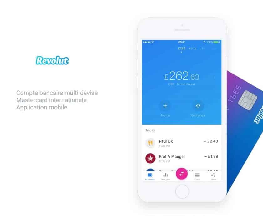 carte visa gratuite de la banque sans frais Revolut