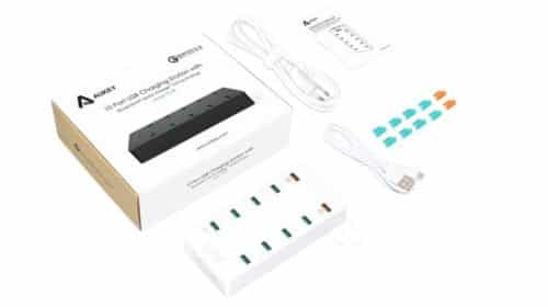 chargeur 10 ports USB Aukey 2 Quick Charge et 8 AiPower